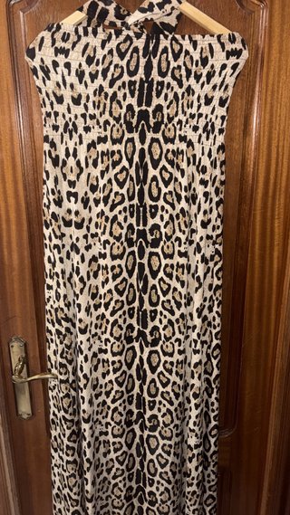Vestido estampado felino