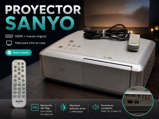 Proyector Sanyo PLV-Z4 HD 720p HDMI + mando