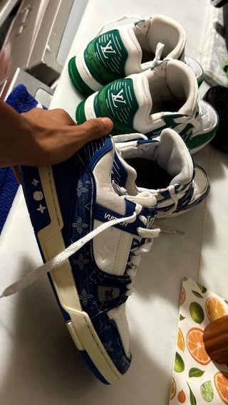 Louis Vuitton Sneakers Azul y Verde