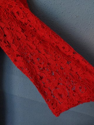 Vestido rojo encaje
