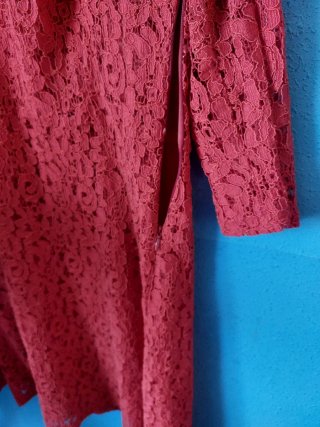 Vestido rojo encaje