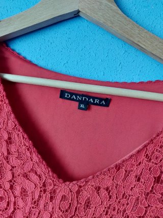 Vestido rojo encaje