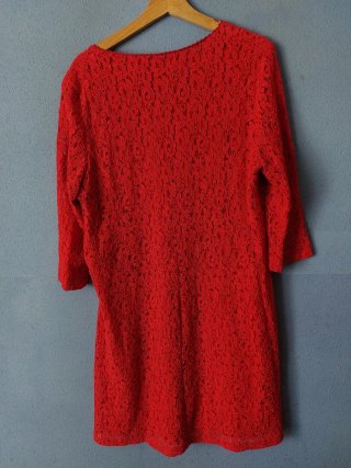 Vestido rojo encaje