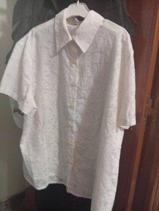 Camisa Mariña Riveiro Encaje Vintage. Xxl