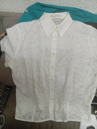 Camisa Mariña Riveiro Encaje Vintage. Xxl