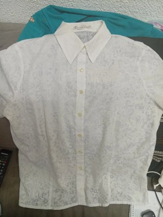 Camisa Mariña Riveiro Encaje Vintage. Xxl
