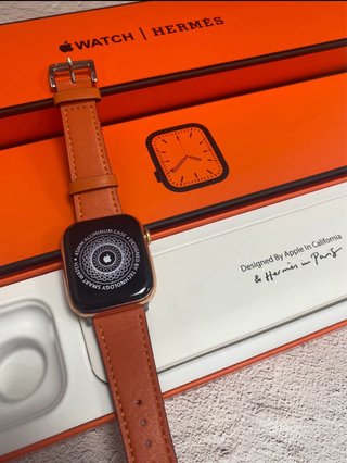Apple Watch Hermès Correa Marrón y Naranja