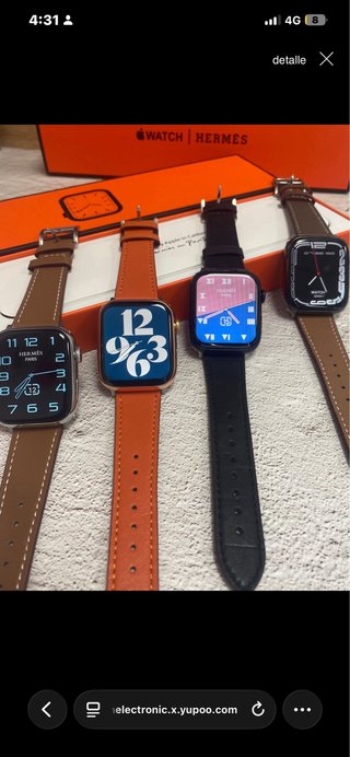 Apple Watch Hermès Correa Marrón y Naranja