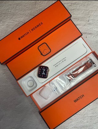 Apple Watch Hermès Correa Marrón y Naranja