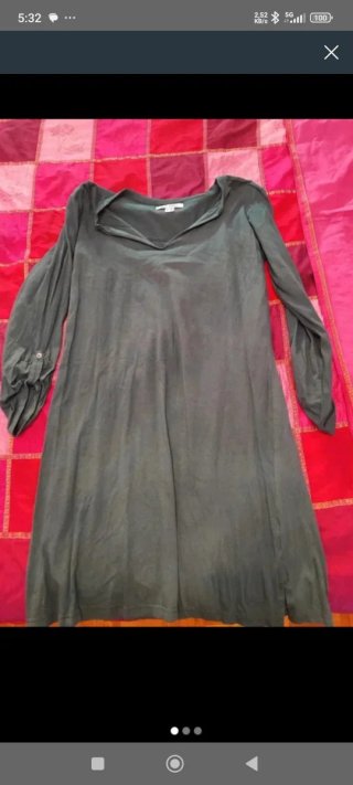 VESTIDO VERDE ENTRETIEMPO (Talla M)