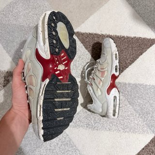 Nike Air Max Plus bianche e rosse