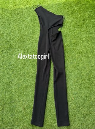Mono Zara Cut-out Negro Talla S
