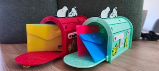 Buzón Snoopy Decorativo Verde