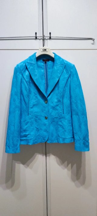 Giacca donna  turchese taglia 46/L