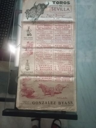 Cartel Toros Sevilla 1959