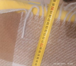 Sciarpa Calliope a quadri beige e marrone