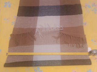 Sciarpa Calliope a quadri beige e marrone