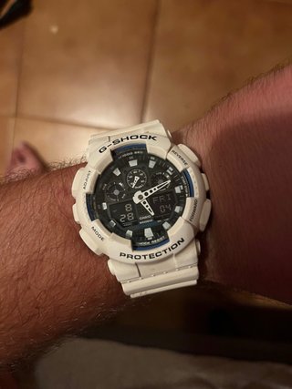 Reloj G-Shock Blanco y Azul