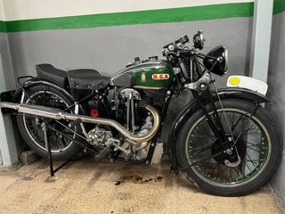 Bsa Moto Clásica restaurada.
