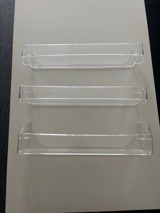 Estanterías transparentes para nevera (3 uds)