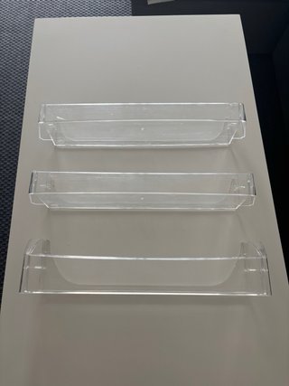 Estanterías transparentes para nevera (3 uds)