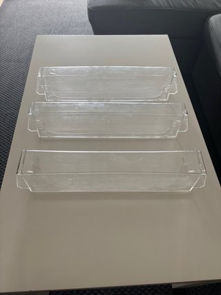 Estanterías transparentes para nevera (3 uds)