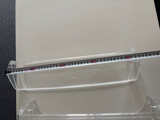 Estanterías transparentes para nevera (3 uds)