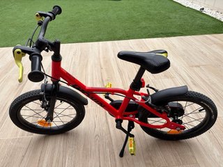Bicicleta niños aluminio 16 Btwin Racing 900 roja