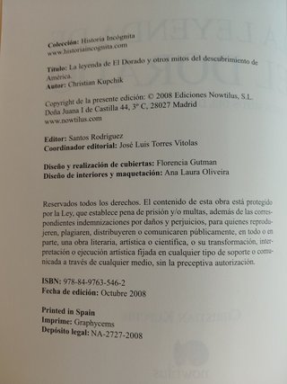 La leyenda de El Dorado. Christian Kupchick