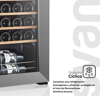 Vinoteca SVAN 55 botellas 150L