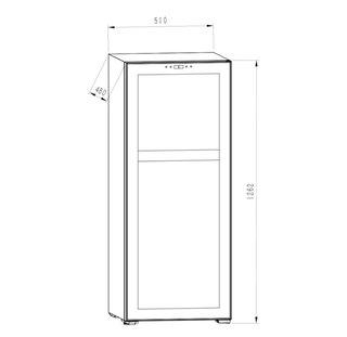 Vinoteca SVAN 55 botellas 150L