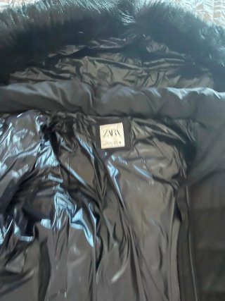 Abrigo Zara Negro Talla S