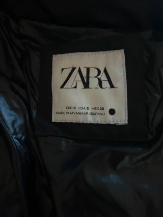Abrigo Zara Negro Talla S