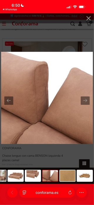 Chaise longue BENSON 4 plazas izquierda