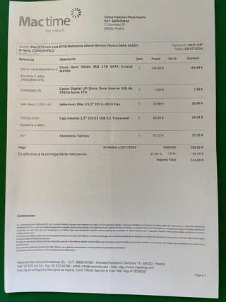 iMac 21,5 2013 Plata