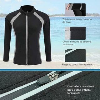 DownLTL Chaqueta Neopreno Mujer 2mm Manga Larga L