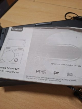 reproductor de DVD portátil de la marca Lazer