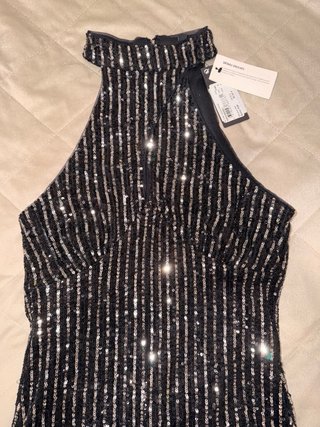 Vestido de fiesta lentejuelas con brillo Guess