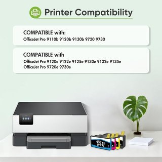 INKALFA 937XL Pack 4 HP OfficeJet Pro 9720e