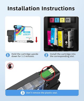 Q‑IMAGE LC527 Pack 4 Tintas Brother MFC-J4350DW