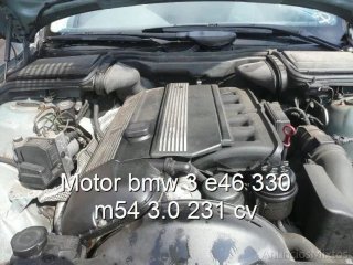 Motor bmw 3 e46 330 m54 3.0 231 cv