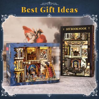 MINICITY Kit casa muñecas BookNook Napoleon LED