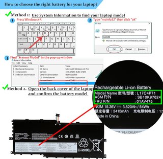 BLESYS Batería L17C4P71 54Wh 15.36V Lenovo X1 Yoga