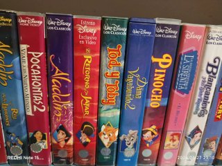 Lote Películas VHS Disney Clásicos, cada peli 2€