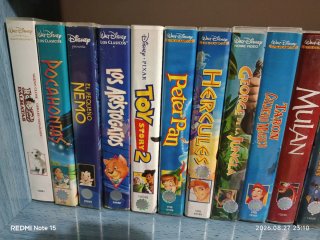 Lote Películas VHS Disney Clásicos, cada peli 2€