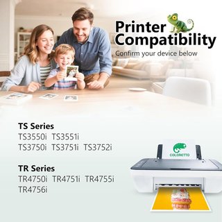 COLORETTO 576XL 2x Tricolor Canon Pixma TS3550i