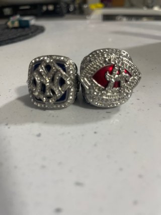Anelli Campionato Americano Argento Rosso