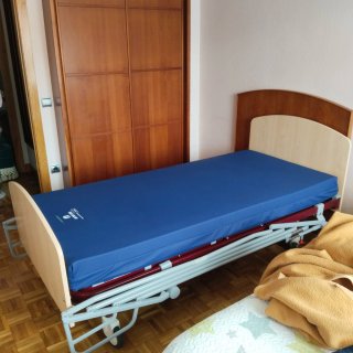 Cama articulada sanitaria con colchón