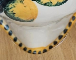 Alzata/centrotavola artigianale Ceramica