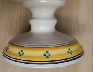 Alzata/centrotavola artigianale Ceramica